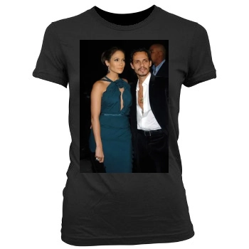 Jennifer Lopez Women's Junior Cut Crewneck T-Shirt