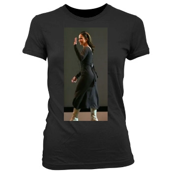 Jennifer Lopez Women's Junior Cut Crewneck T-Shirt