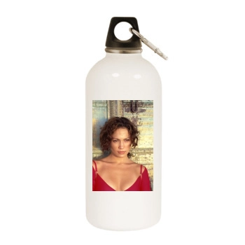 Jennifer Lopez White Water Bottle With Carabiner