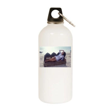 Jennifer Lopez White Water Bottle With Carabiner