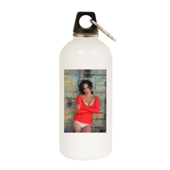 Jennifer Lopez White Water Bottle With Carabiner