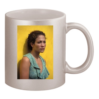 Jennifer Lopez 11oz Metallic Silver Mug