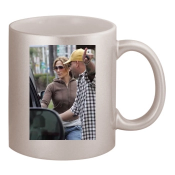 Jennifer Lopez 11oz Metallic Silver Mug