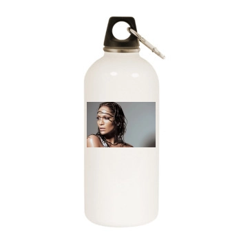 Jennifer Lopez White Water Bottle With Carabiner