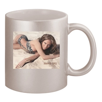 Jennifer Lopez 11oz Metallic Silver Mug