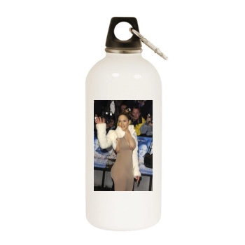 Jennifer Lopez White Water Bottle With Carabiner