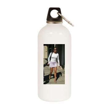 Jennifer Lopez White Water Bottle With Carabiner