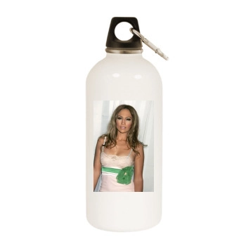 Jennifer Lopez White Water Bottle With Carabiner