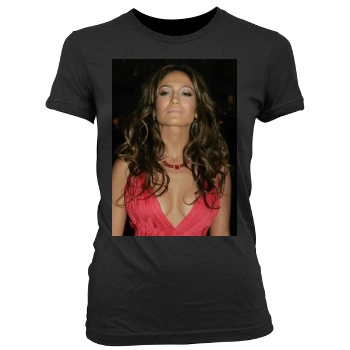 Jennifer Lopez Women's Junior Cut Crewneck T-Shirt