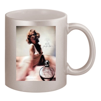 Jennifer Lopez 11oz Metallic Silver Mug