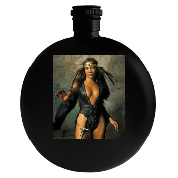 Jennifer Lopez Round Flask