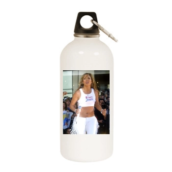Jennifer Lopez White Water Bottle With Carabiner