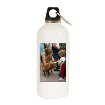 Jennifer Lopez White Water Bottle With Carabiner