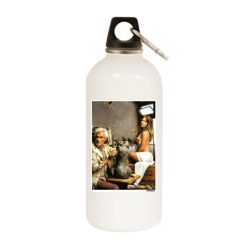 Jennifer Lopez White Water Bottle With Carabiner