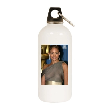 Jennifer Lopez White Water Bottle With Carabiner