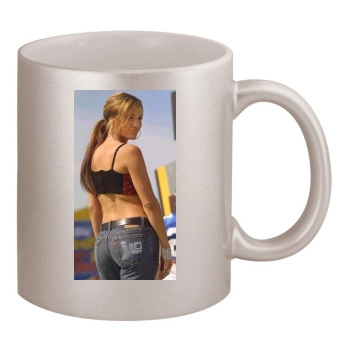 Jennifer Lopez 11oz Metallic Silver Mug