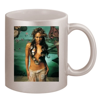 Jennifer Lopez 11oz Metallic Silver Mug