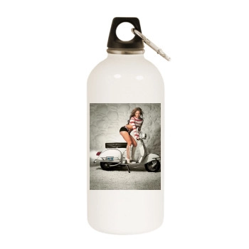 Jennifer Lopez White Water Bottle With Carabiner