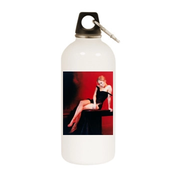 Jennifer Lopez White Water Bottle With Carabiner