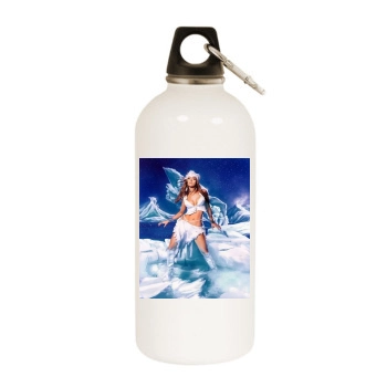 Jennifer Lopez White Water Bottle With Carabiner