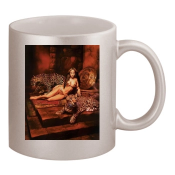 Jennifer Lopez 11oz Metallic Silver Mug