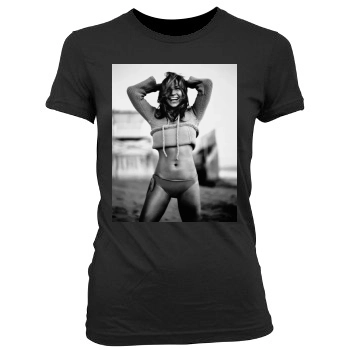 Jennifer Lopez Women's Junior Cut Crewneck T-Shirt