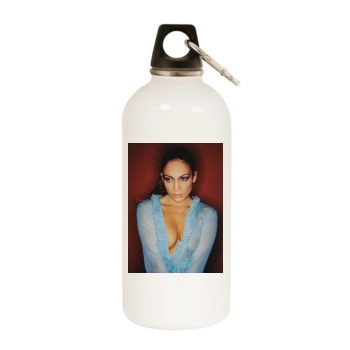 Jennifer Lopez White Water Bottle With Carabiner