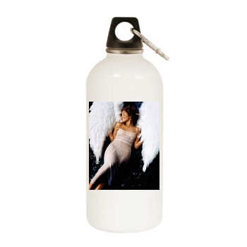 Jennifer Lopez White Water Bottle With Carabiner