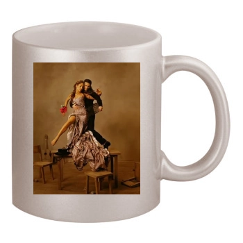 Jennifer Lopez 11oz Metallic Silver Mug