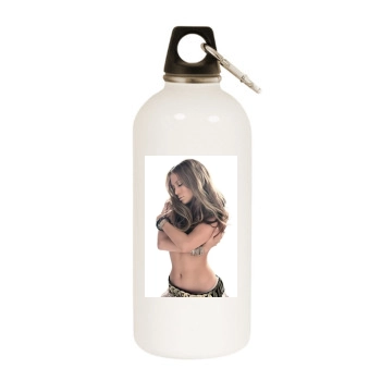 Jennifer Lopez White Water Bottle With Carabiner