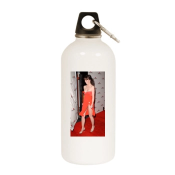 Jennifer Love Hewitt White Water Bottle With Carabiner