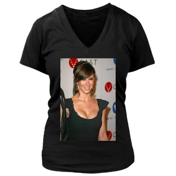 Jennifer Love Hewitt Women's Deep V-Neck TShirt