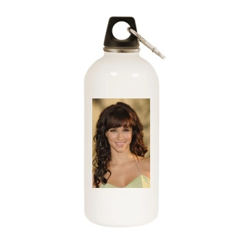 Jennifer Love Hewitt White Water Bottle With Carabiner