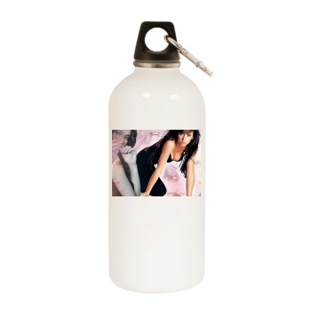 Jennifer Love Hewitt White Water Bottle With Carabiner