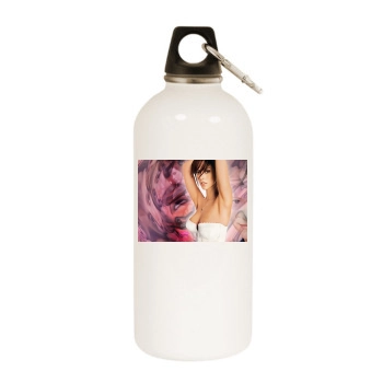 Jennifer Love Hewitt White Water Bottle With Carabiner