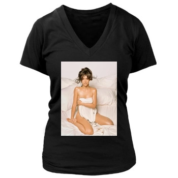 Jennifer Love Hewitt Women's Deep V-Neck TShirt