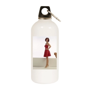 Jennifer Love Hewitt White Water Bottle With Carabiner