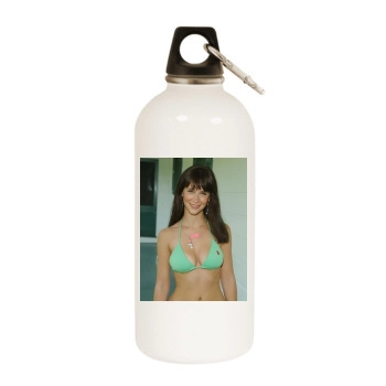 Jennifer Love Hewitt White Water Bottle With Carabiner