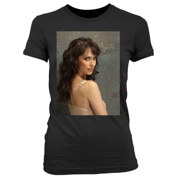 Jennifer Love Hewitt Women's Junior Cut Crewneck T-Shirt