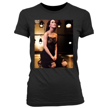 Jennifer Love Hewitt Women's Junior Cut Crewneck T-Shirt