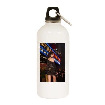 Jennifer Love Hewitt White Water Bottle With Carabiner