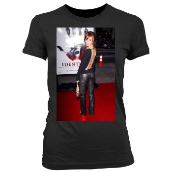 Jennifer Love Hewitt Women's Junior Cut Crewneck T-Shirt