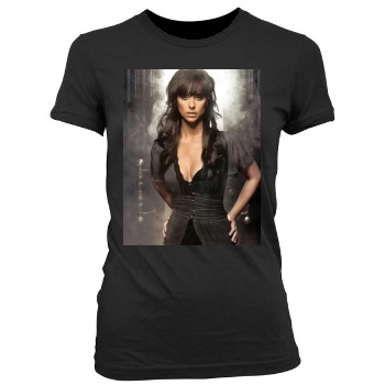 Jennifer Love Hewitt Women's Junior Cut Crewneck T-Shirt