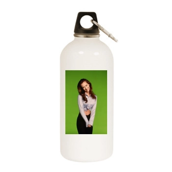 Jennifer Love Hewitt White Water Bottle With Carabiner