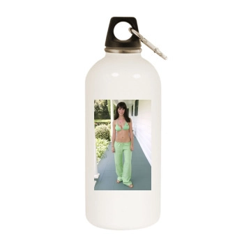 Jennifer Love Hewitt White Water Bottle With Carabiner