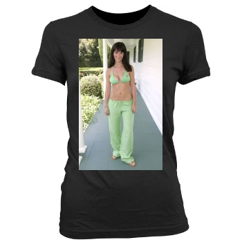 Jennifer Love Hewitt Women's Junior Cut Crewneck T-Shirt