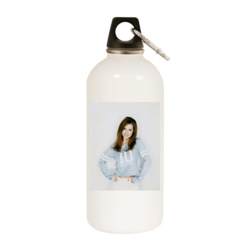 Jennifer Love Hewitt White Water Bottle With Carabiner