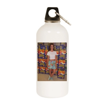 Jennifer Love Hewitt White Water Bottle With Carabiner