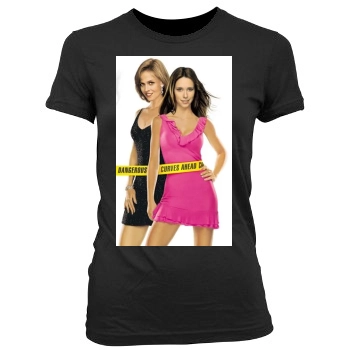 Jennifer Love Hewitt Women's Junior Cut Crewneck T-Shirt