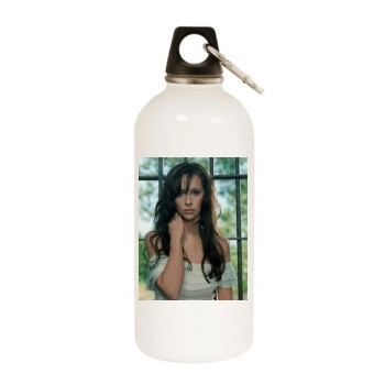 Jennifer Love Hewitt White Water Bottle With Carabiner